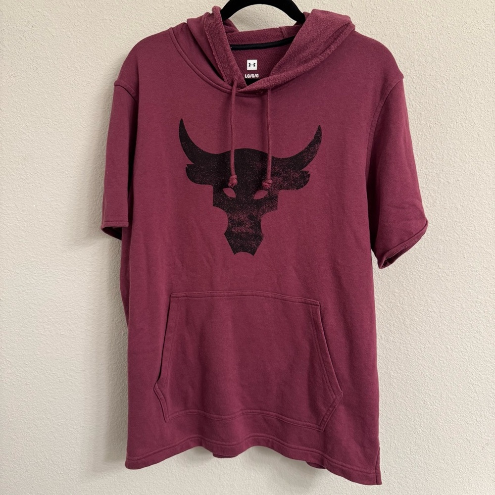 Under Armour Project Rock:Terry Short Sleeve Hoodie